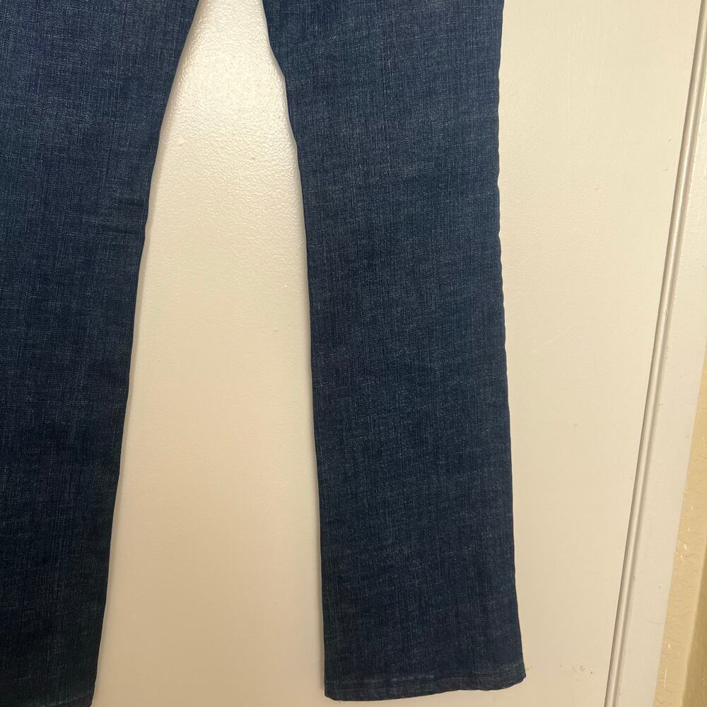 Pilcro No. 27 Full Flare Dark Wash Stretch Denim Jeans Womens Size 27 - Picture 11 of 12